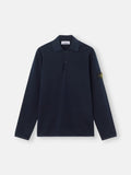 Stone Island Long Sleeves Polo Shirti In Compass Patch