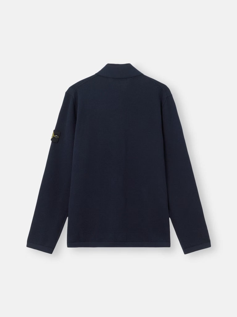 Stone Island Long Sleeves Polo Shirti In Compass Patch