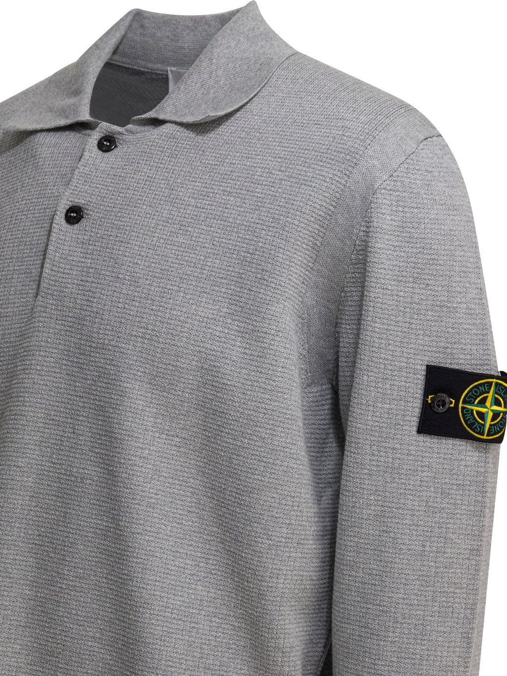 Stone Island Cotton Long Sleeves Polo Shirt