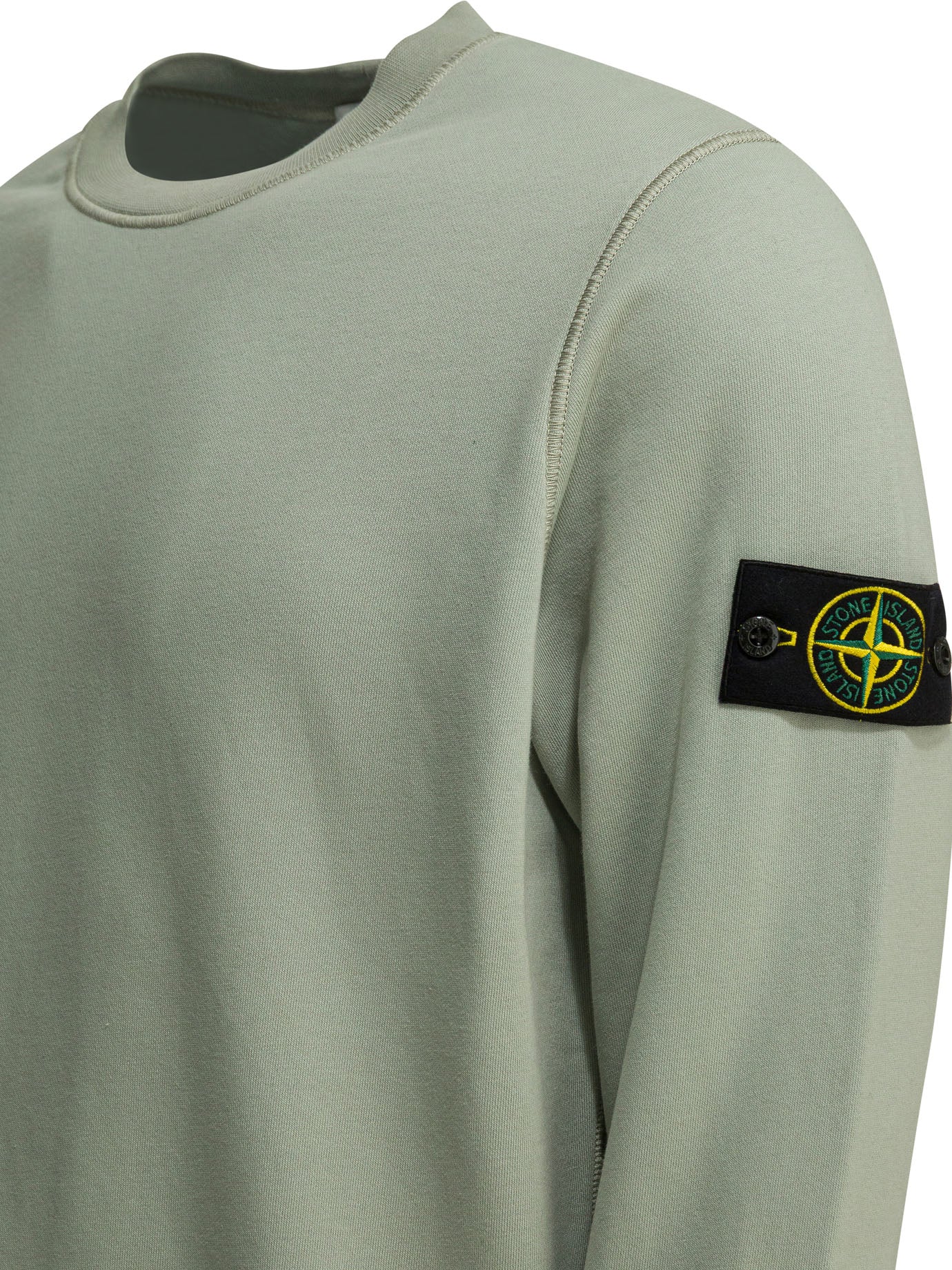 Stone Island Organic Cotton Crewneck Sweatshirt