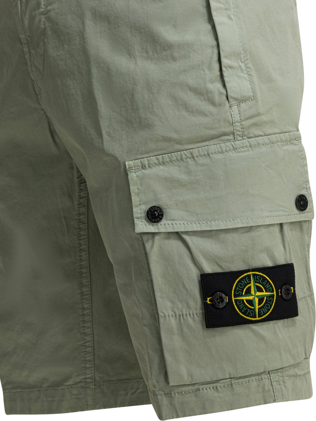 Stone Island Cargo Shorts With Logo