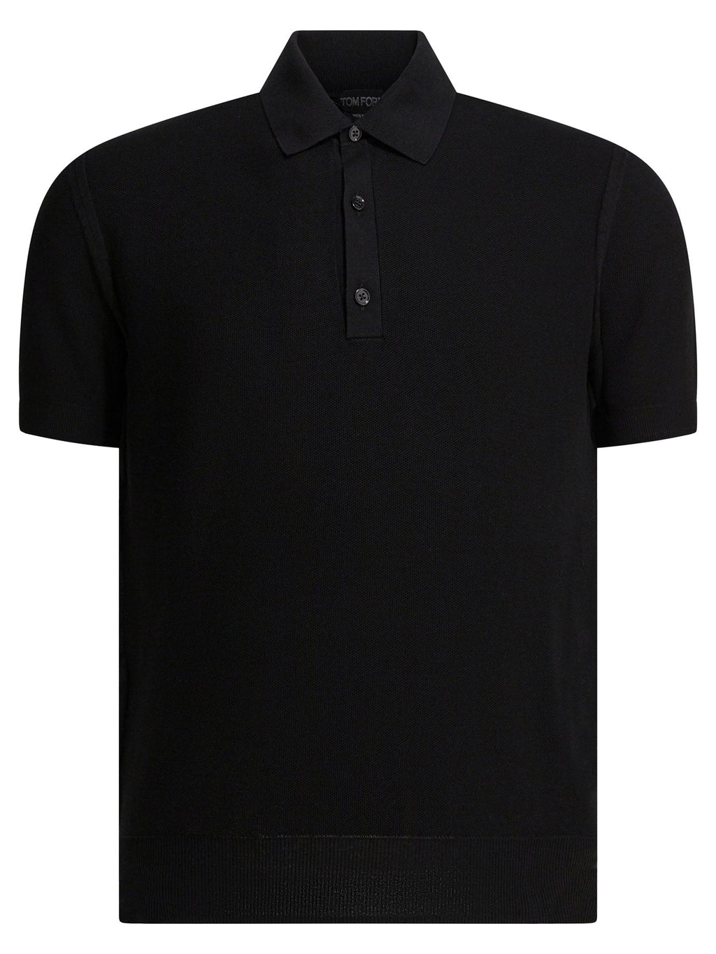 Tom Ford Silk And Cotton Pique Polo Shirt