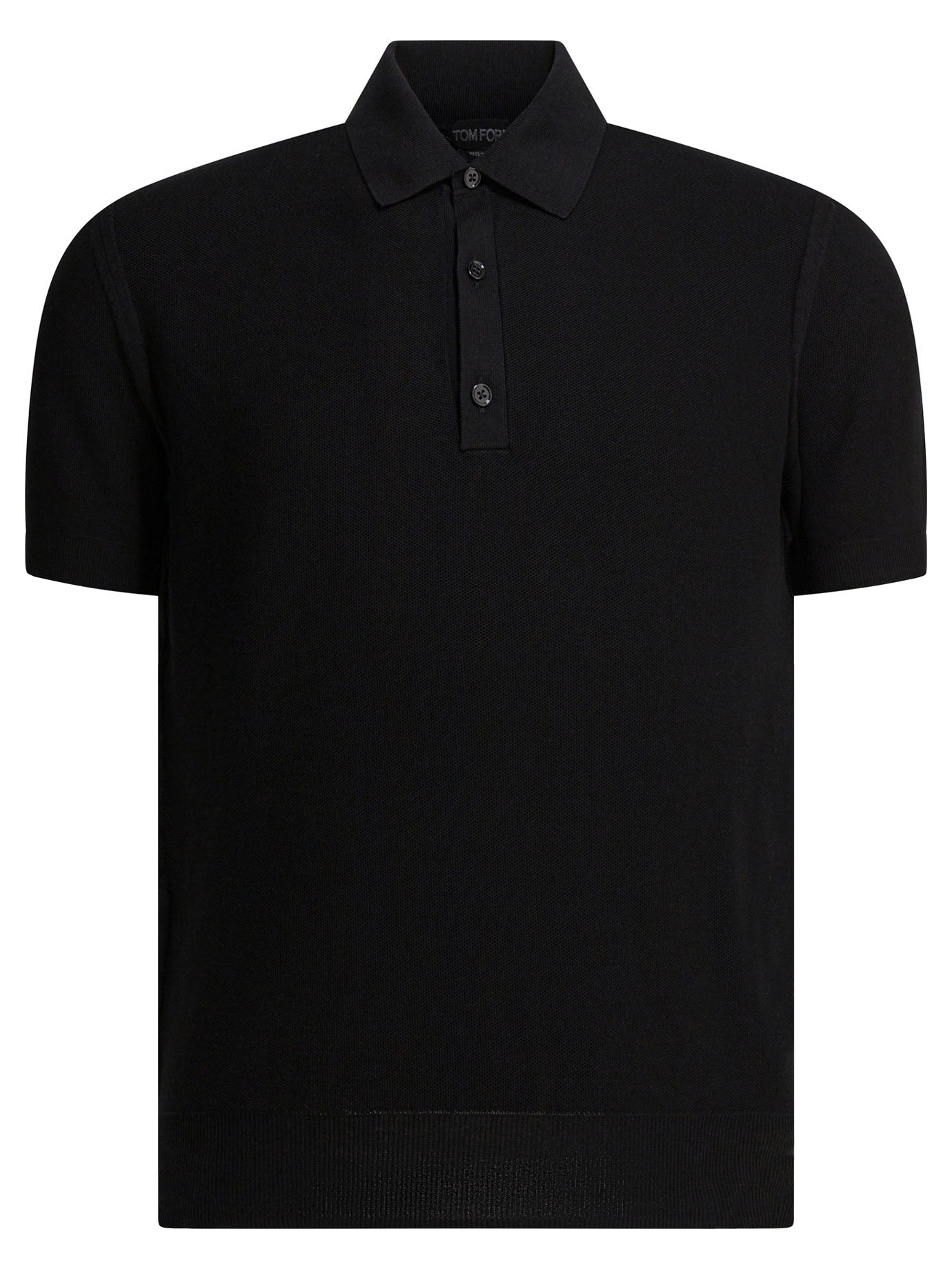 Tom Ford Silk And Cotton Pique Polo Shirt
