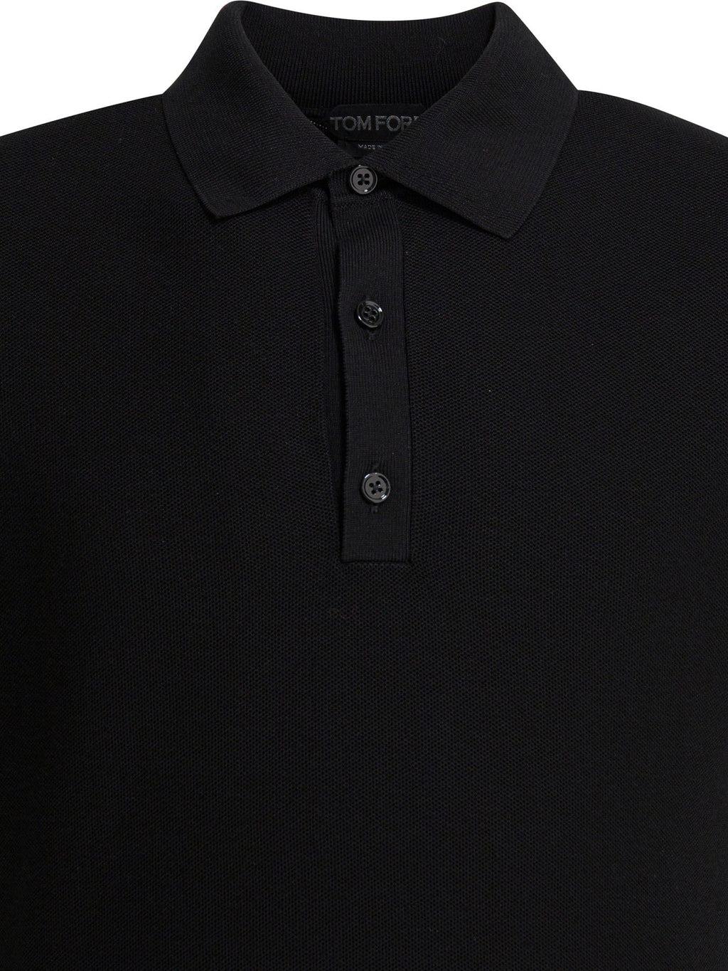Tom Ford Silk And Cotton Pique Polo Shirt