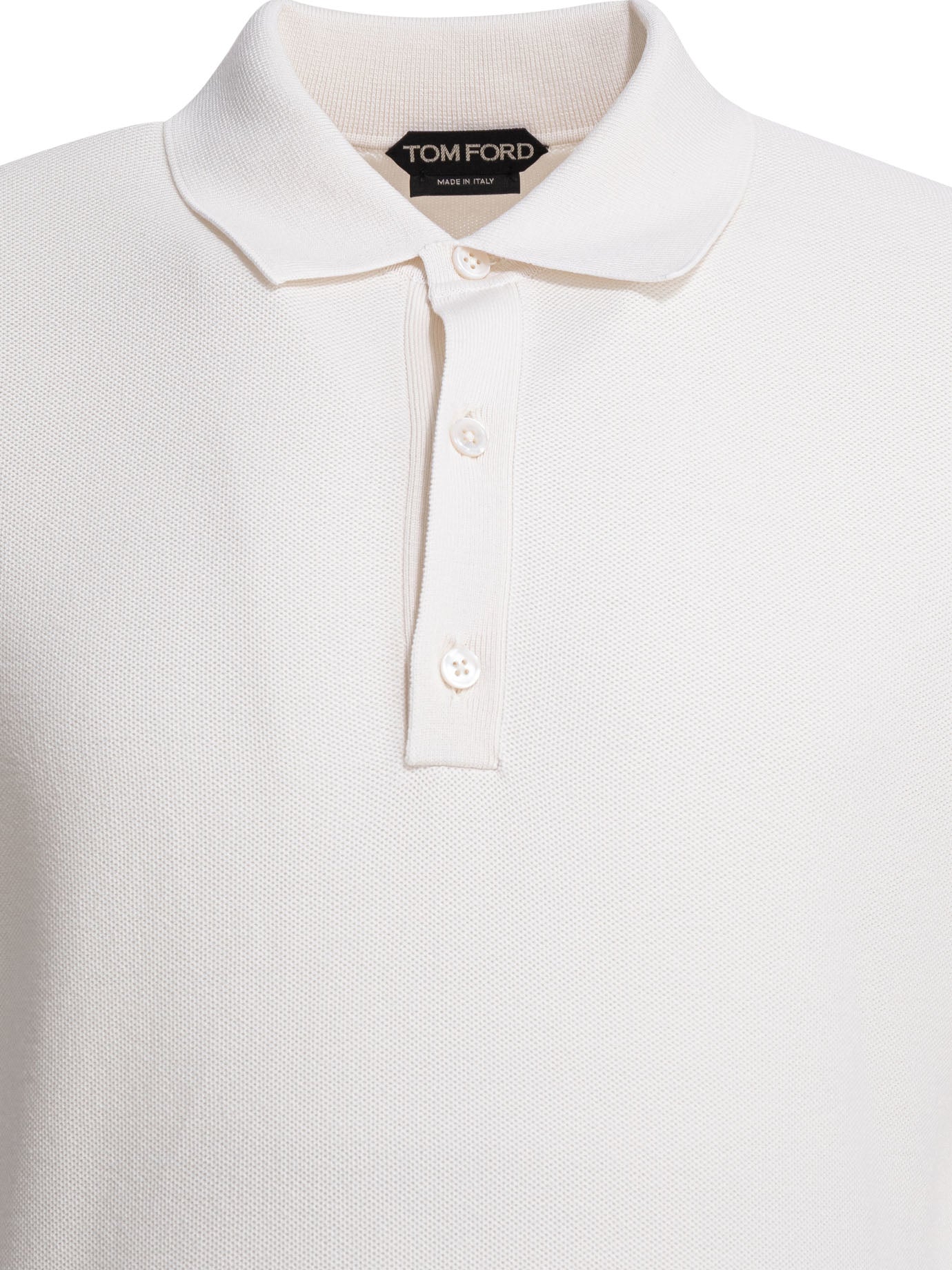 Tom Ford Silk And Cotton Pique Polo Shirt