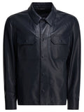 Tom Ford Leather Overshirt Jacket