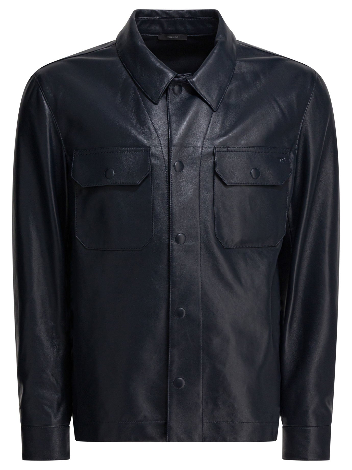 Tom Ford Leather Overshirt Jacket