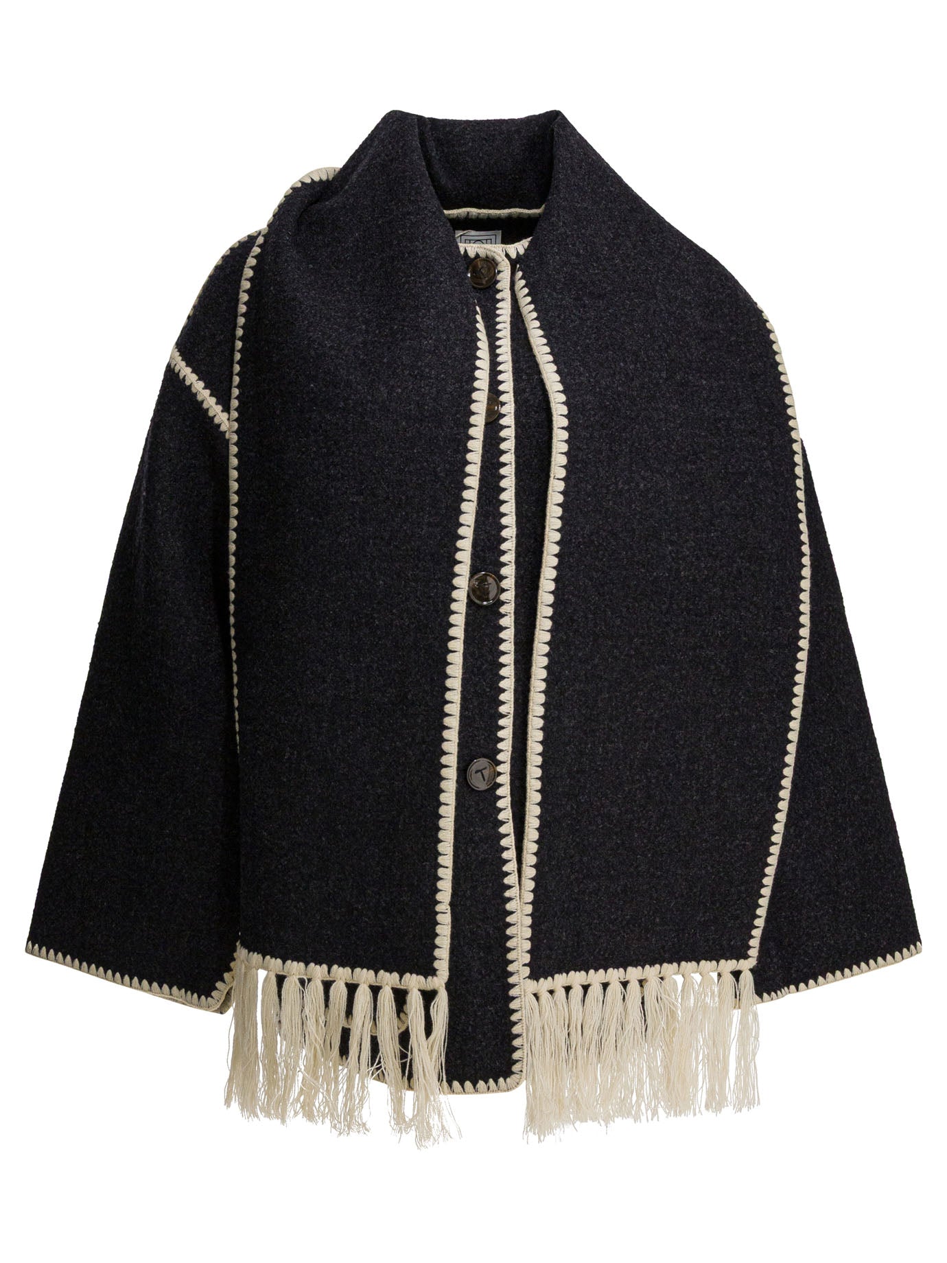 Toteme Coat With Attached Scarf