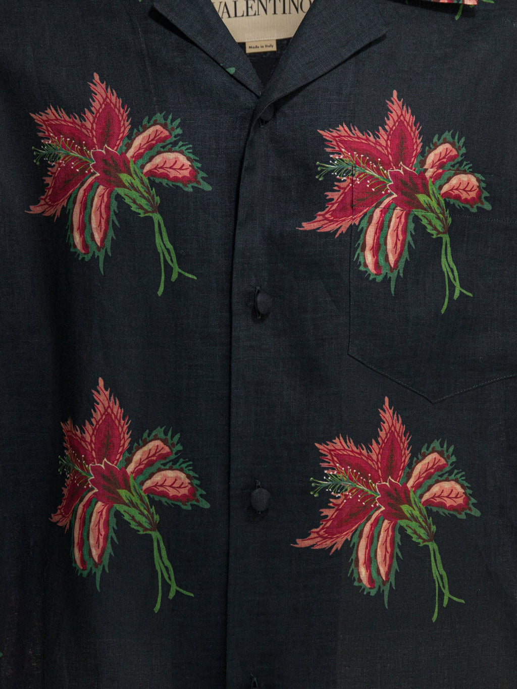 Valentino "papier Floral" Casual Shirt