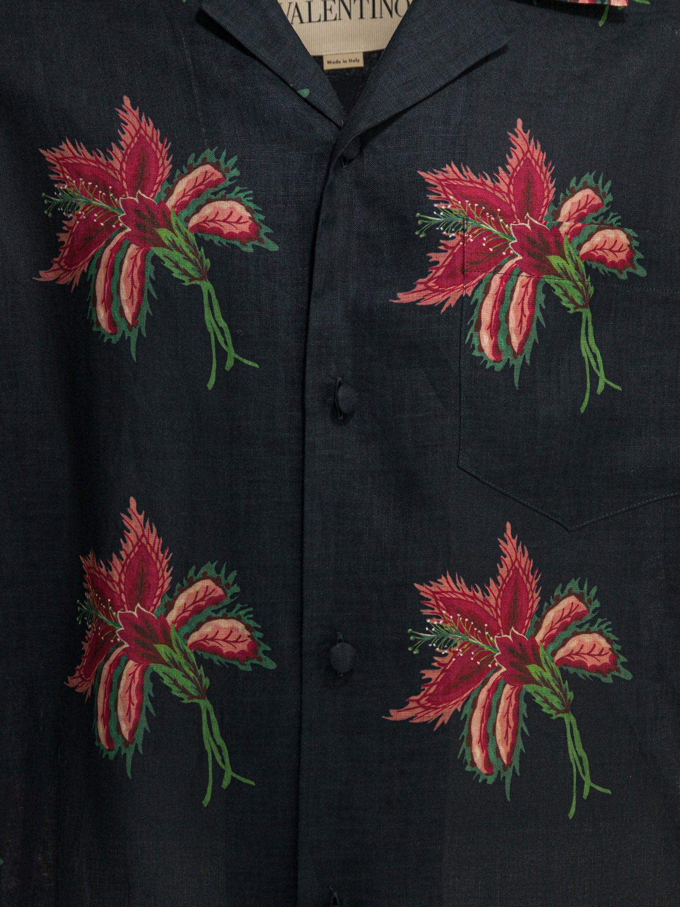 Valentino "papier Floral" Casual Shirt