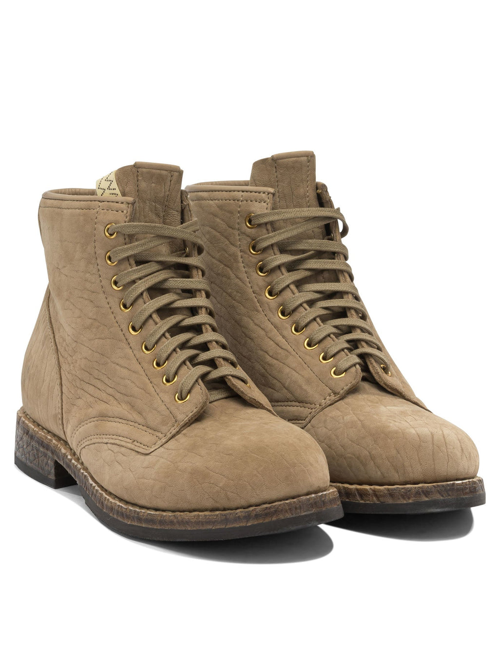 Visvim "brigadier Mid Folk" Lace-up Boots.