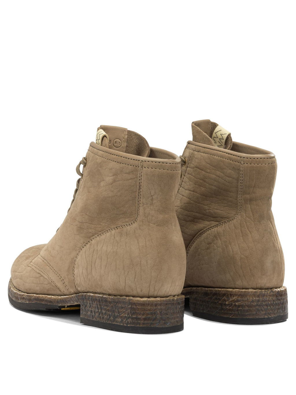Visvim "brigadier Mid Folk" Lace-up Boots.
