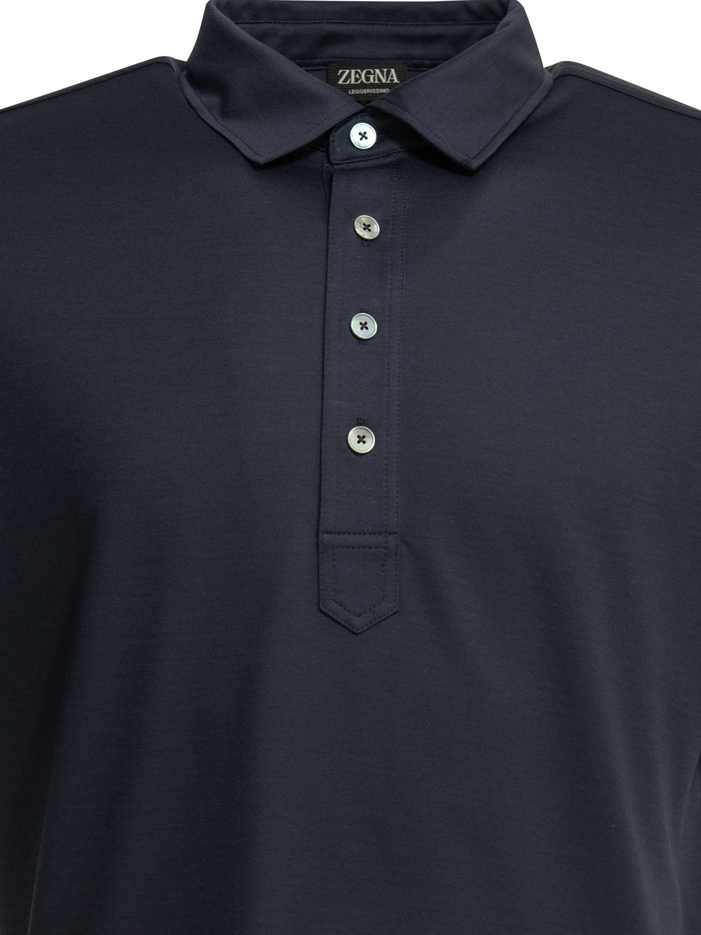Zegna "leggerissimo" Polo Shirt With Buttons