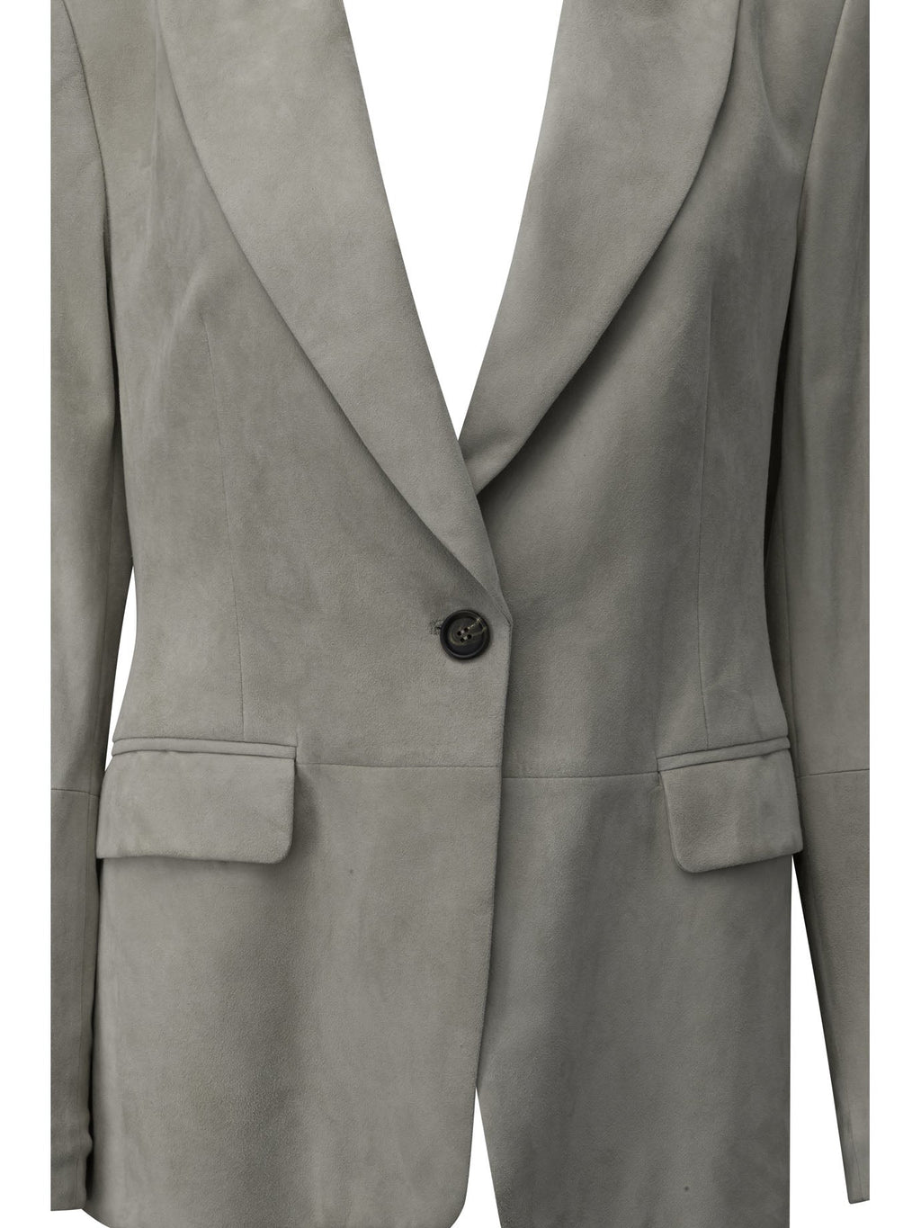 Brunello Cucinelli Suede Leather Blazer Jacket