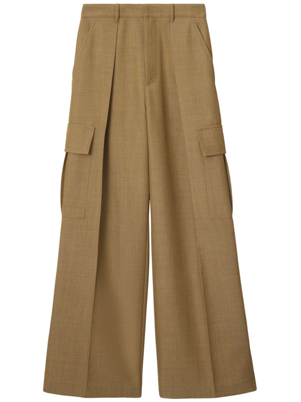 Burberry Wide-leg Wool Cargo Trousers