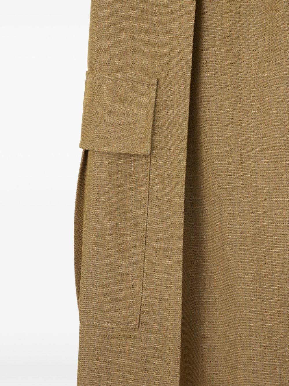 Burberry Wide-leg Wool Cargo Trousers