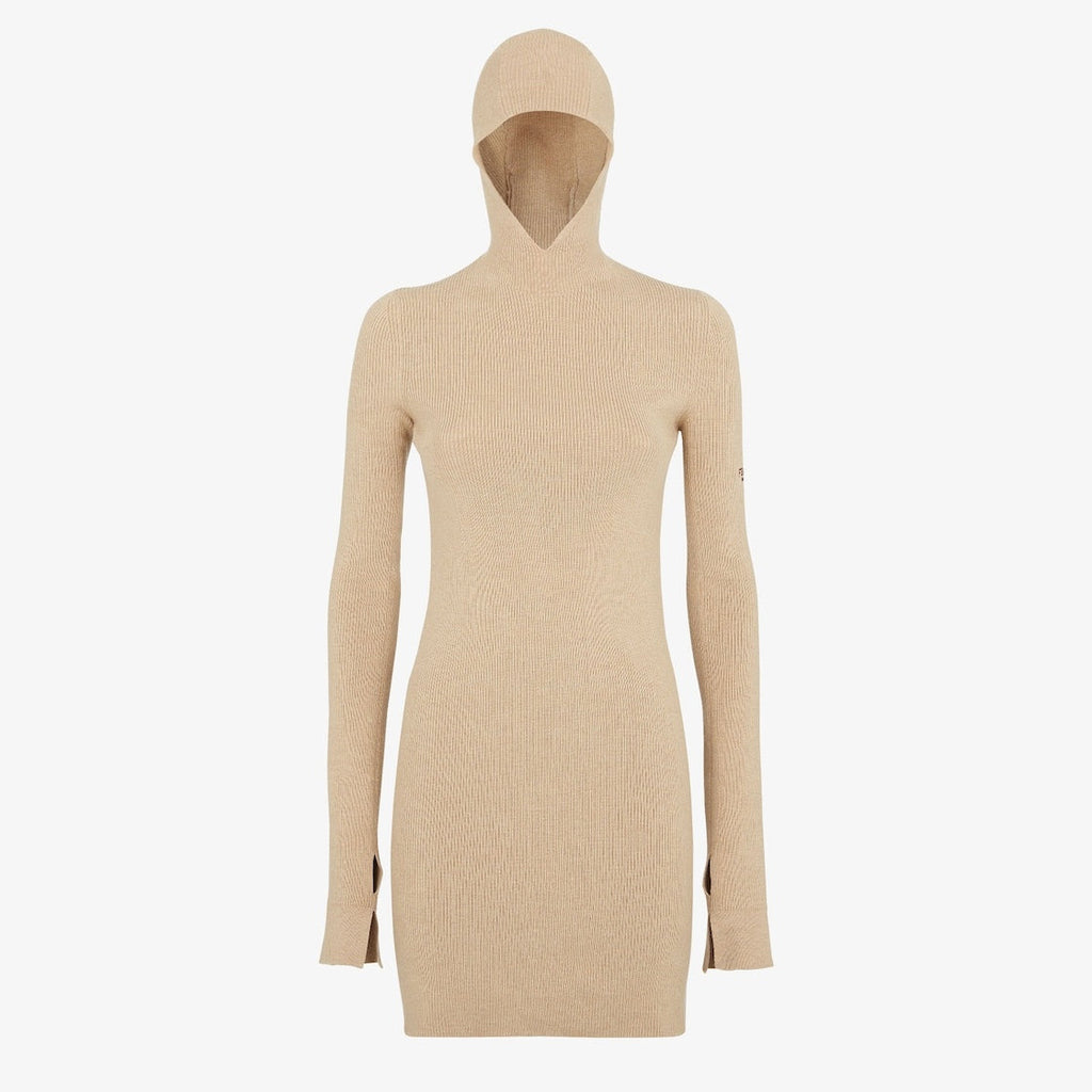 Fendi Short Fitted Dress With Hood