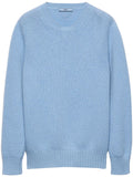 Prada Crewneck Sweater In Cashmere And Wool