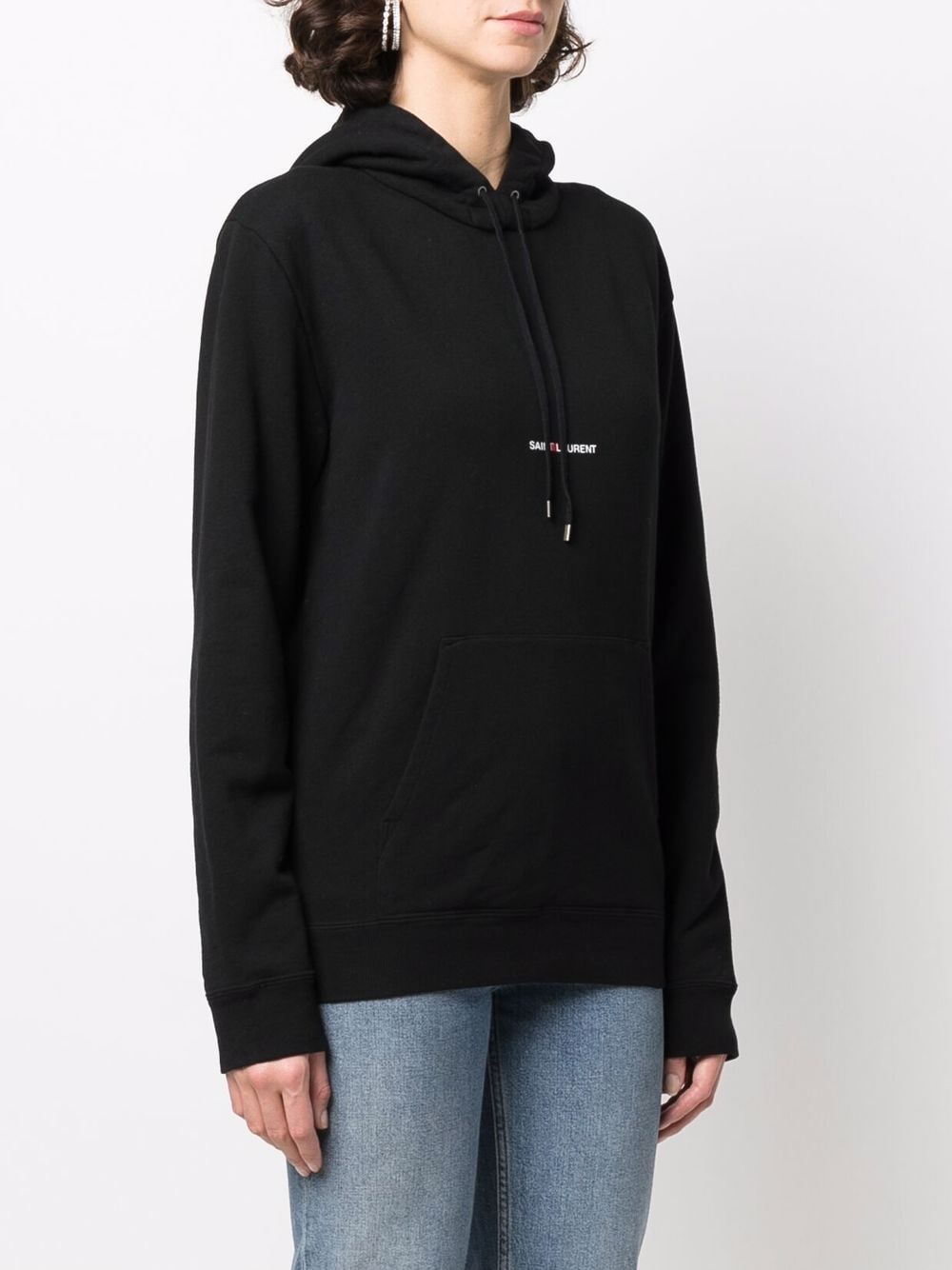Saint Laurent Hoodie With Logo Print