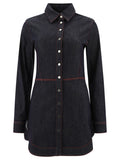AlaÃ¯a Denim Shirt Dress