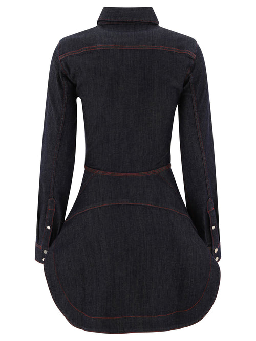AlaÃ¯a Denim Shirt Dress