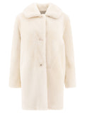 B&w Reversibile Shearling Coat