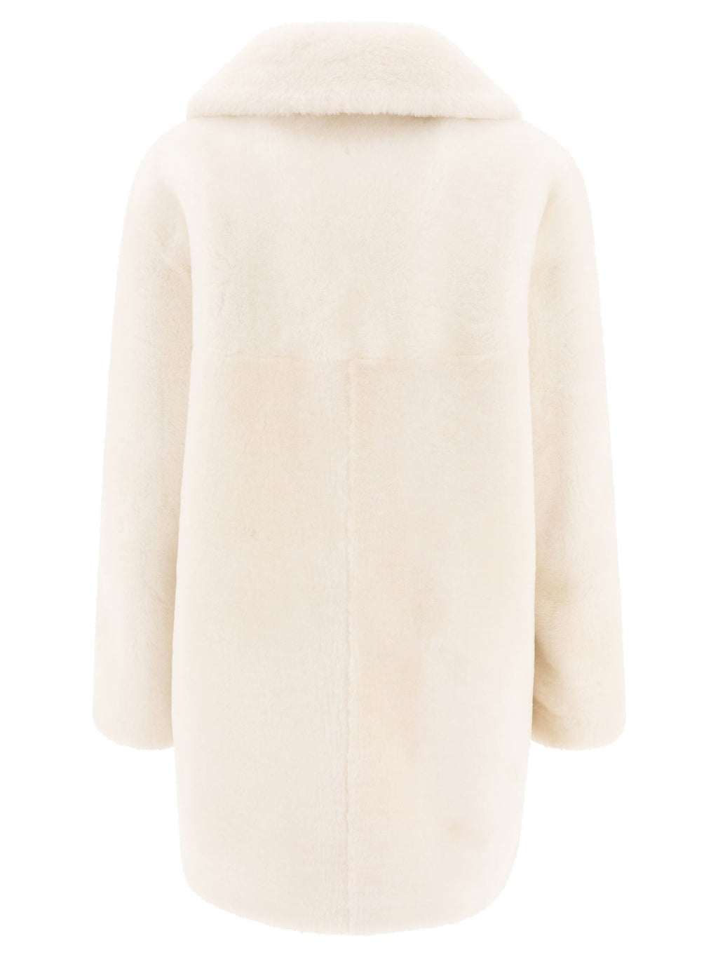 B&w Reversibile Shearling Coat