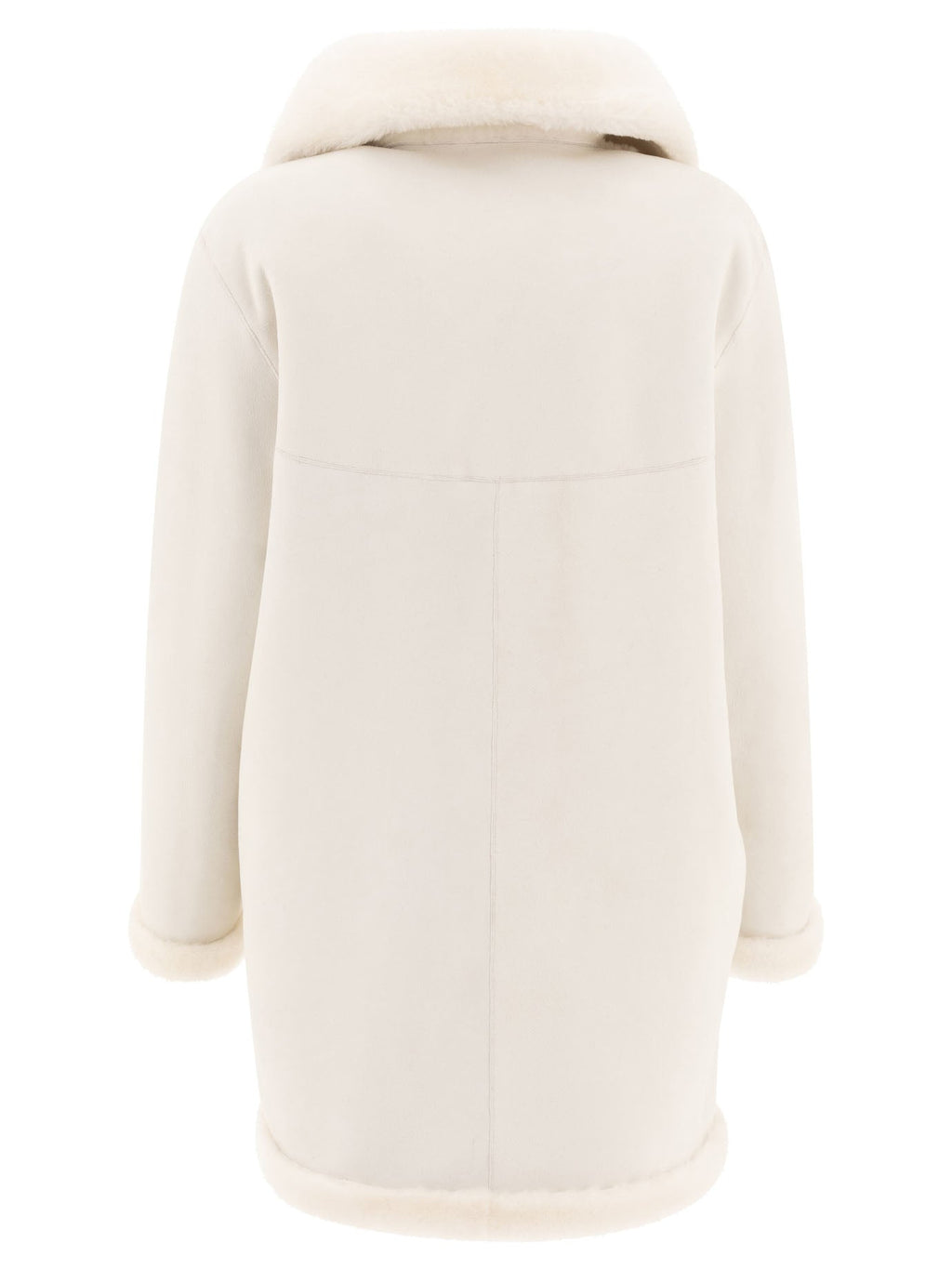 B&w Reversibile Shearling Coat