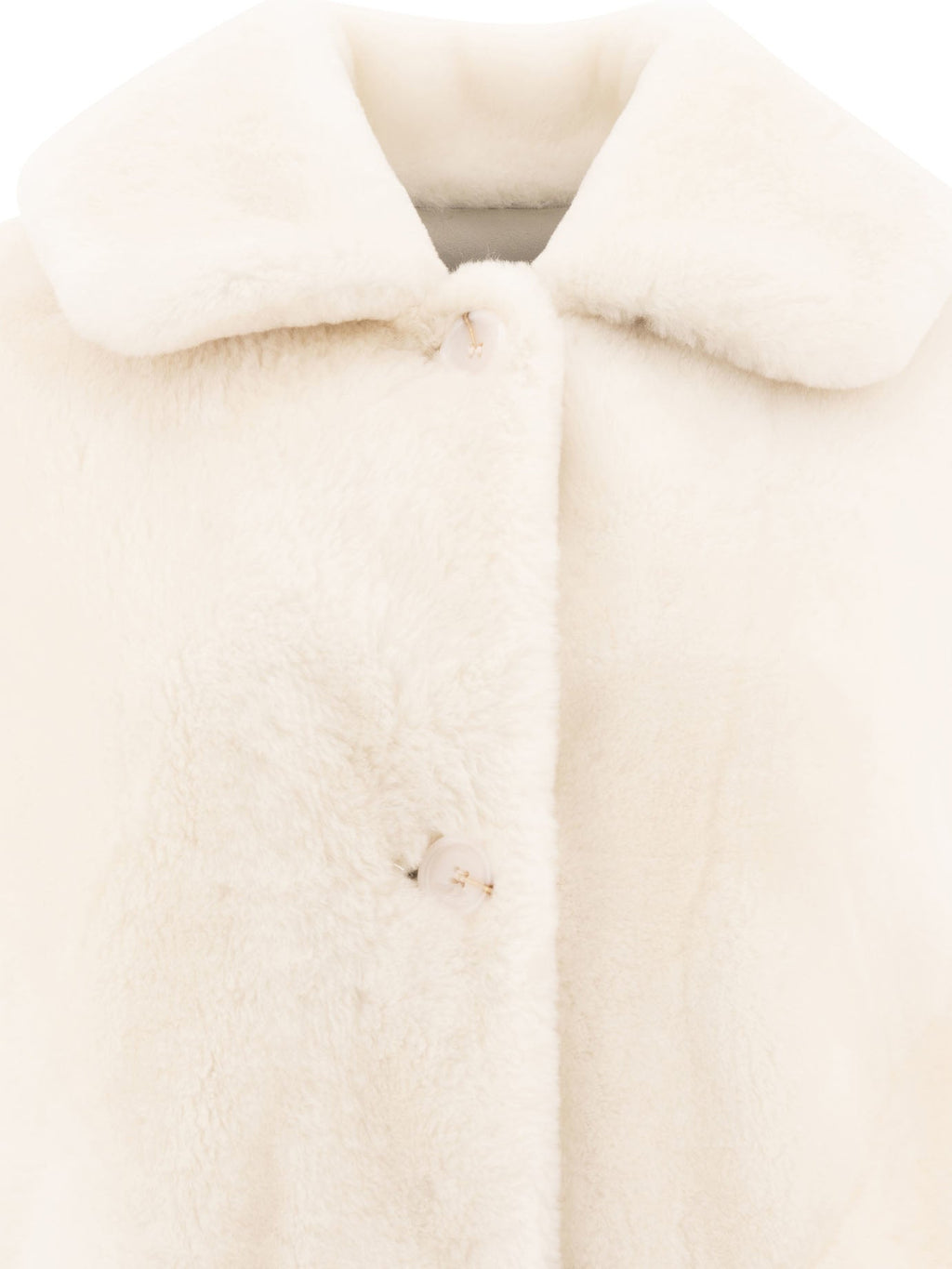 B&w Reversibile Shearling Coat