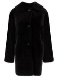 B&w Reversibile Shearling Coat