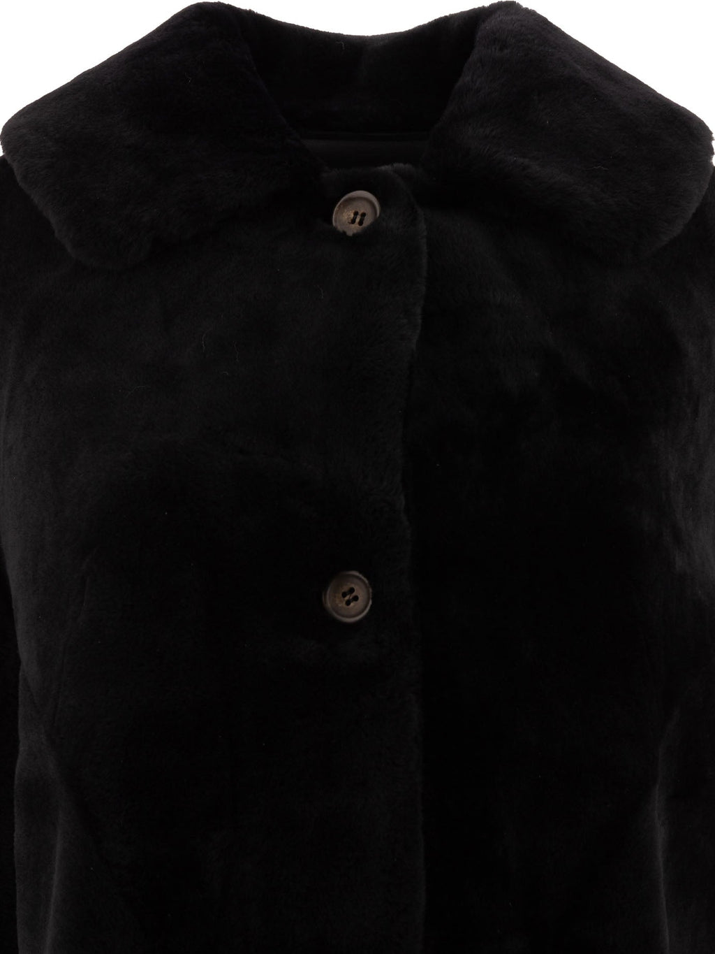 B&w Reversibile Shearling Coat