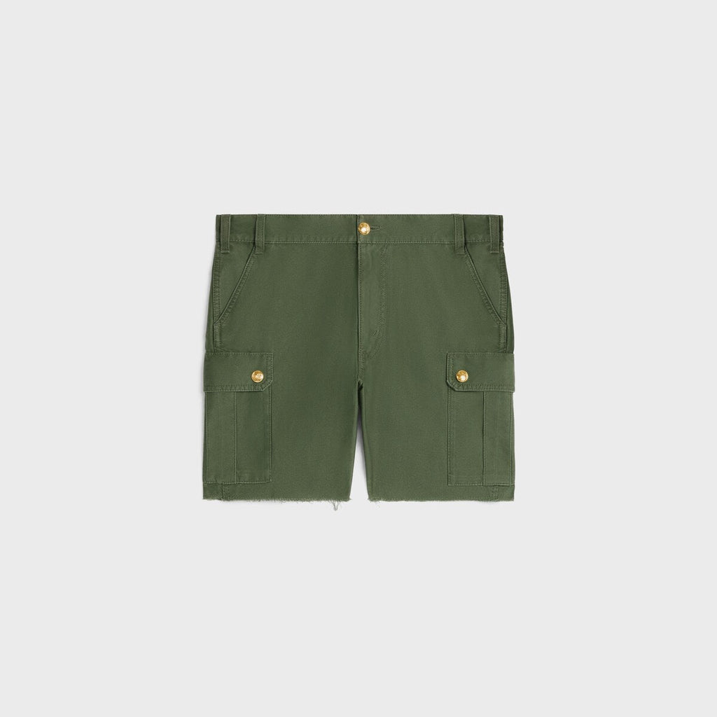 Celine Cotton Cargo Shorts