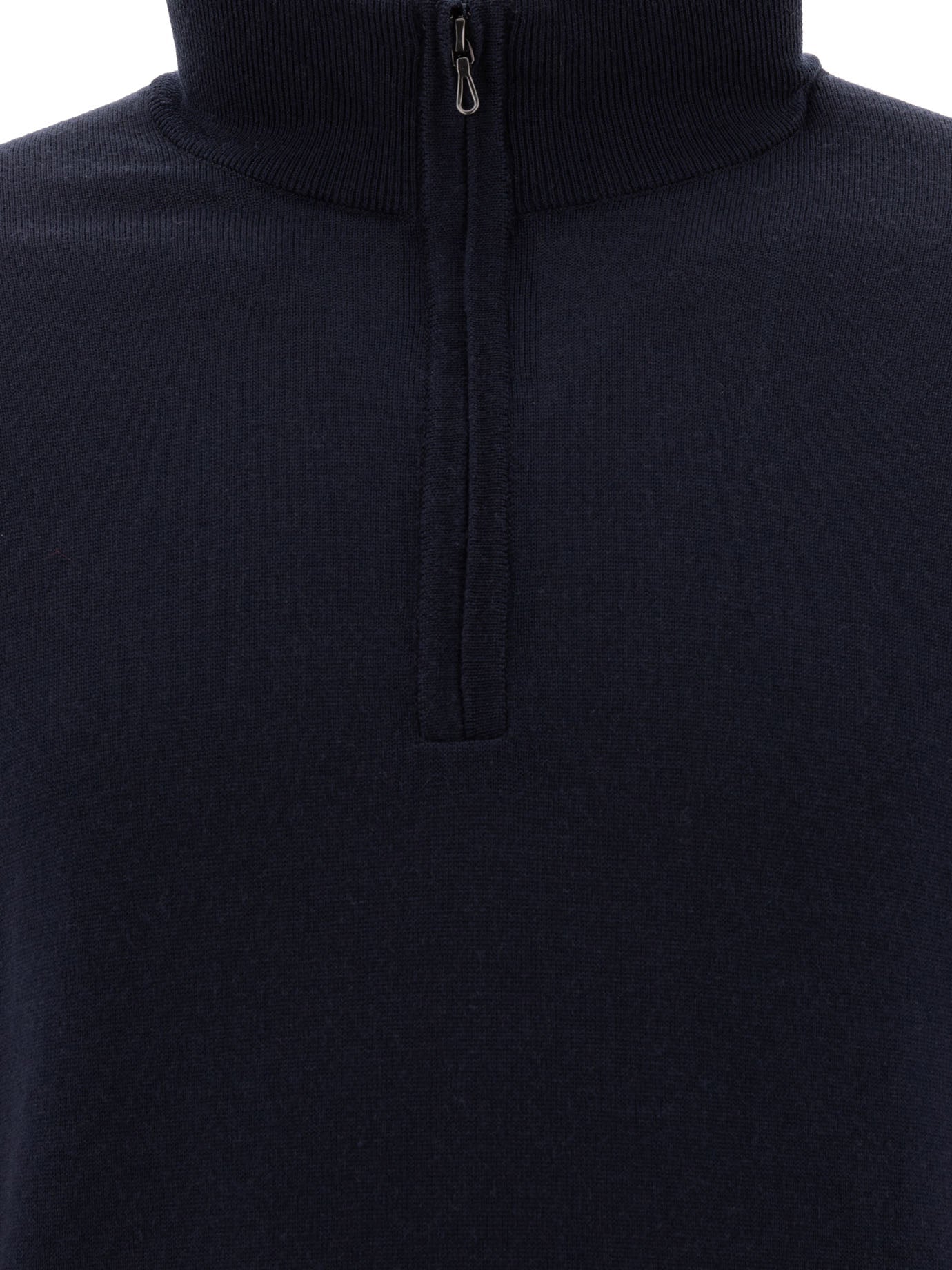 John Smedley Merino Wool "tapton" Half-zip Sweater