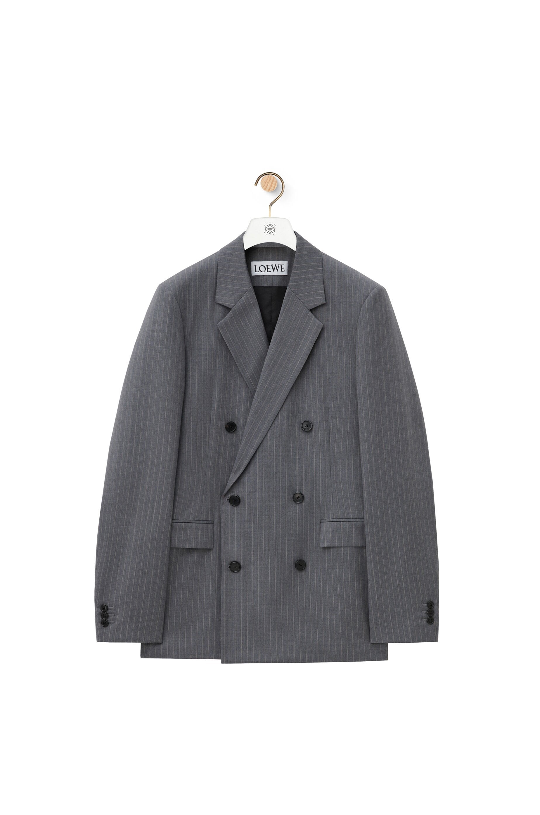Loewe Double-breasted Jacket In Wool