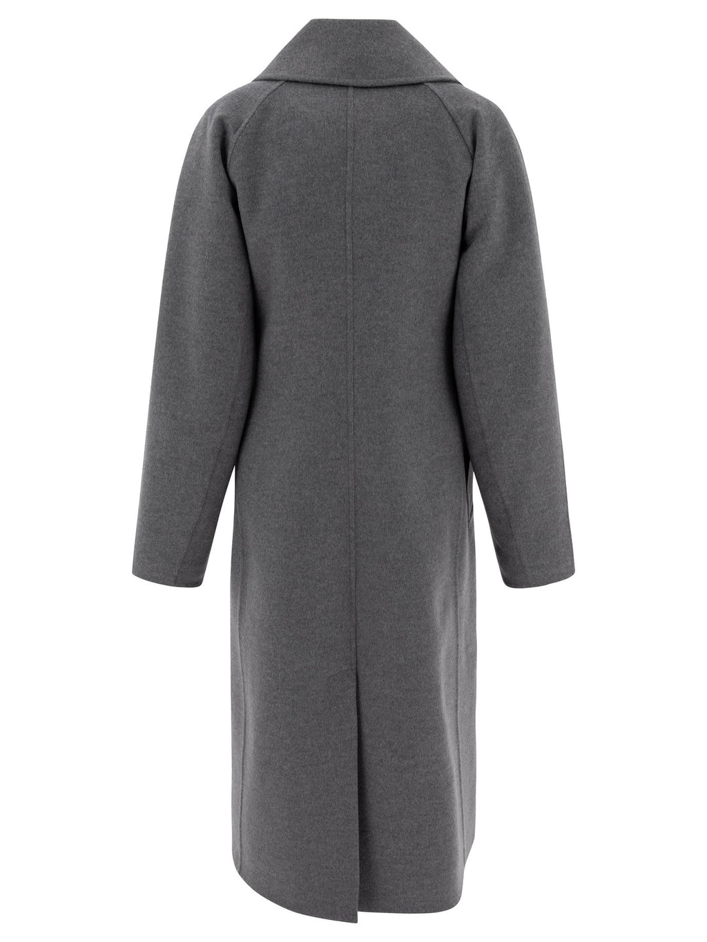 Loewe Double-breasted Coat In Wool And Cashmere
