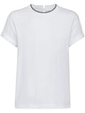 Brunello Cucinelli Cotton T-shirt With Embroidery Collar