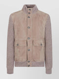 Brunello Cucinelli Jacket With Knitted Details
