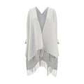 Brunello Cucinelli Reversible Poncho In Cashmere