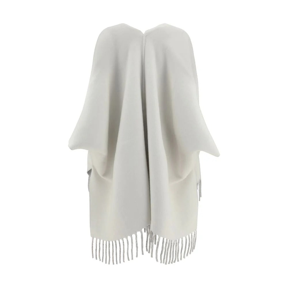 Brunello Cucinelli Reversible Poncho In Cashmere