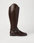 Brunello Cucinelli High Boots In Leather With Precious Spurs