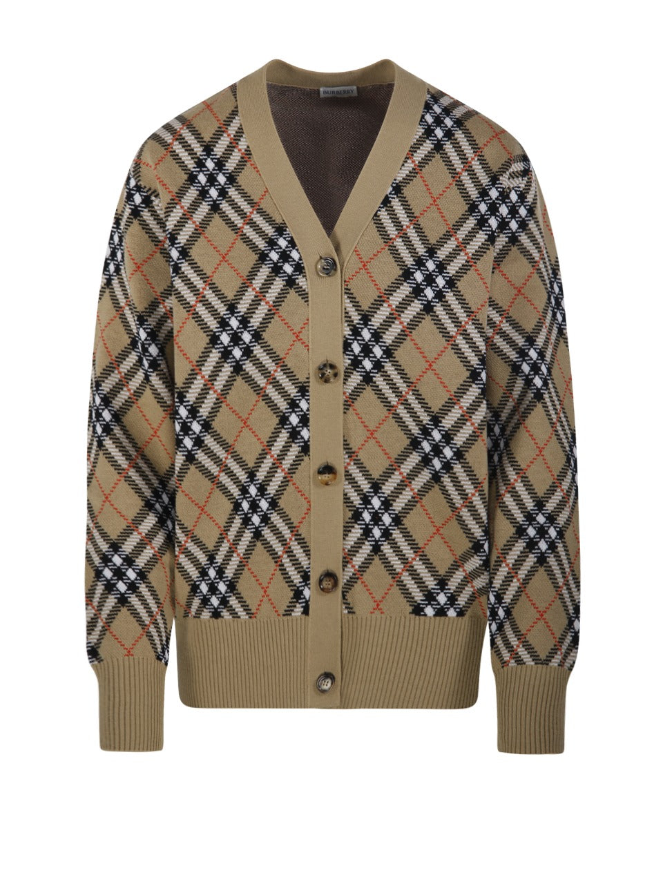 Burberry V-neck Cardigan With Buttons