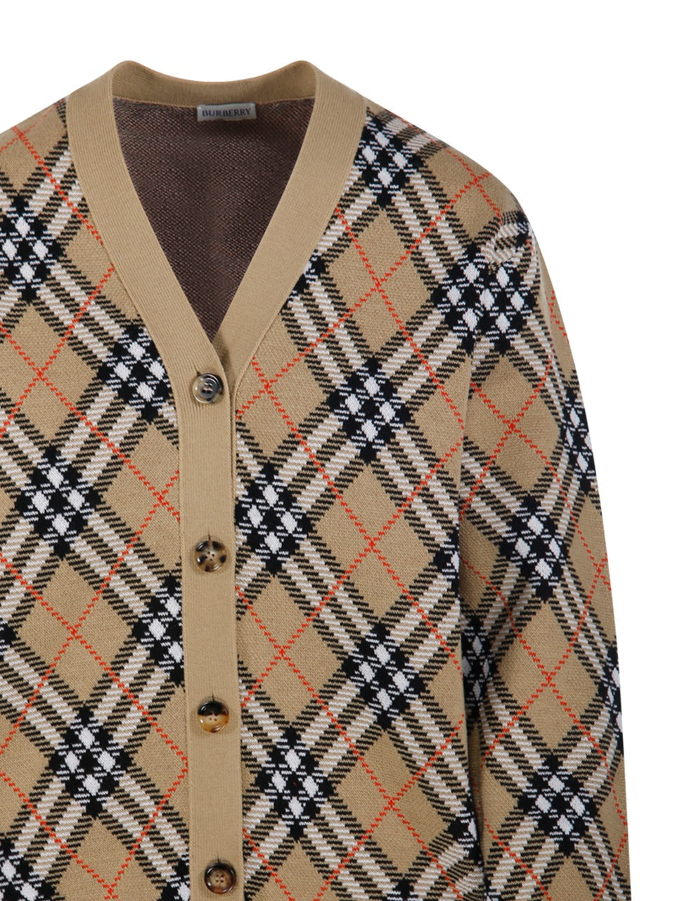 Burberry V-neck Cardigan With Buttons