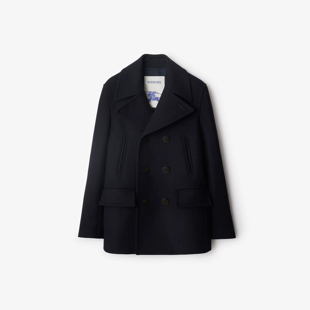 Burberry Pea Coat In Wool
