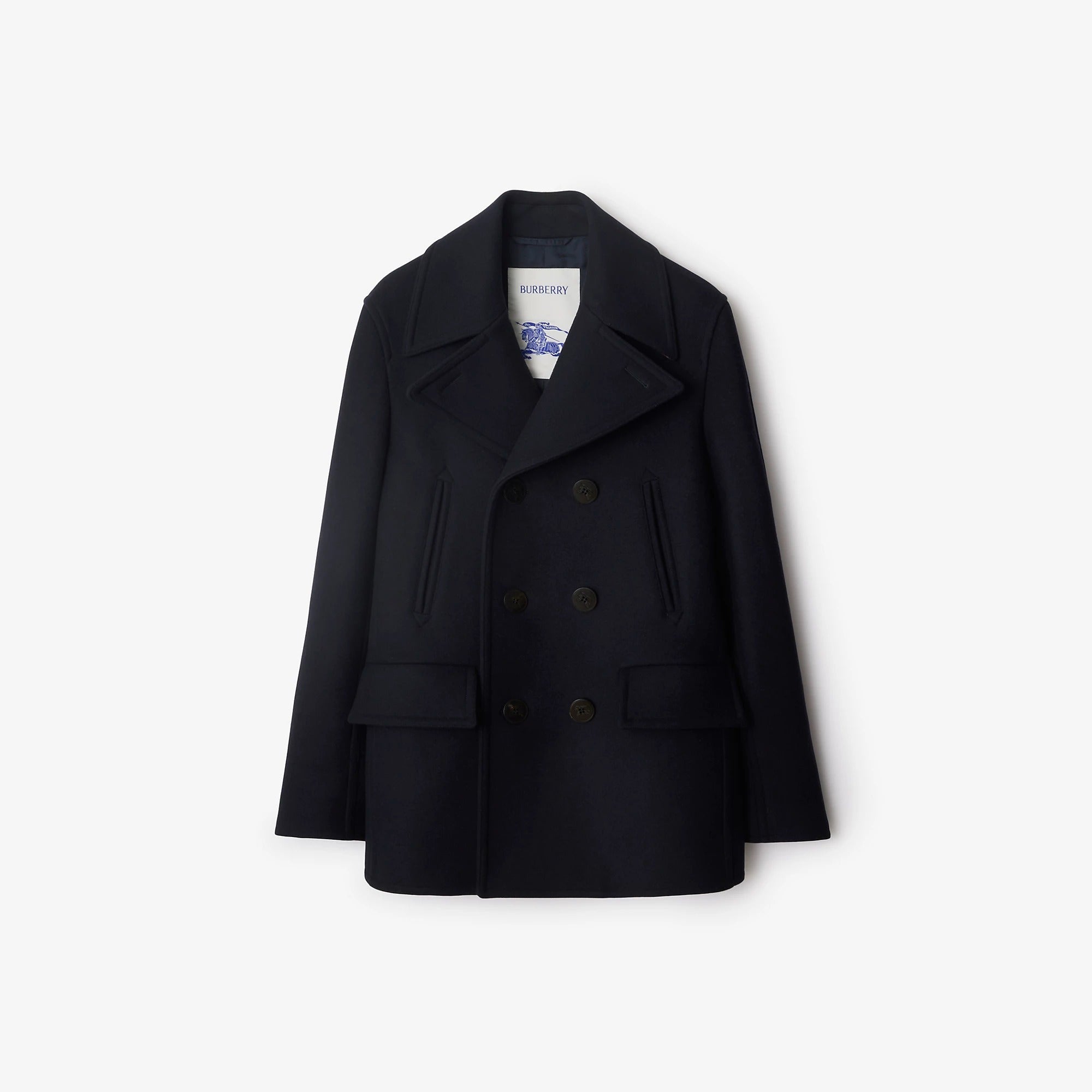 Burberry Pea Coat In Wool