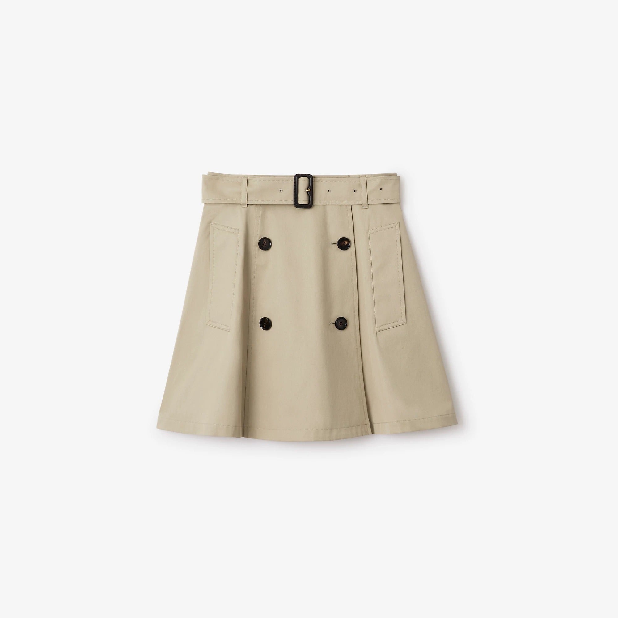 Burberry Flared Skirt In Cotton