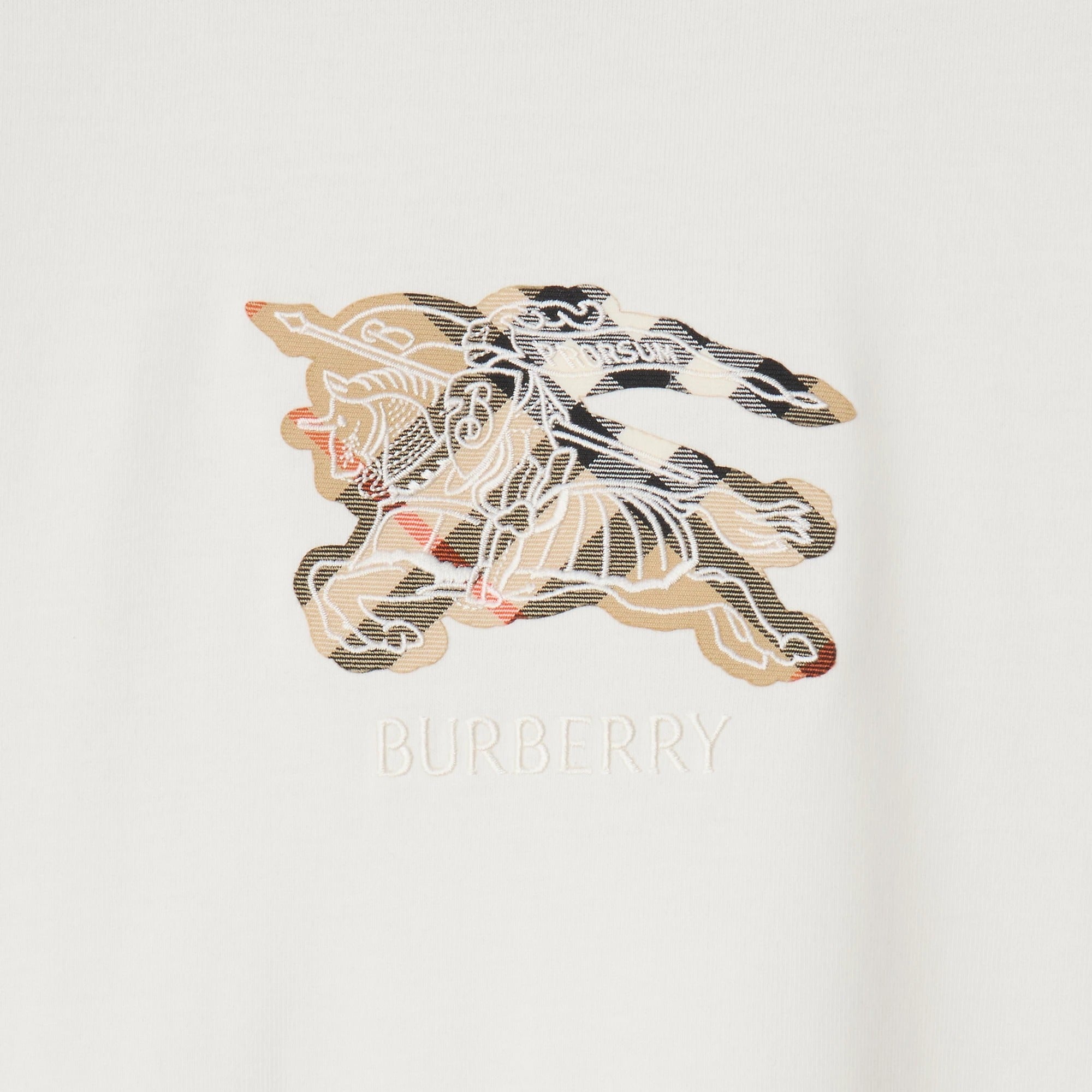 Burberry Equestrian Knight Design Cotton T-shirt