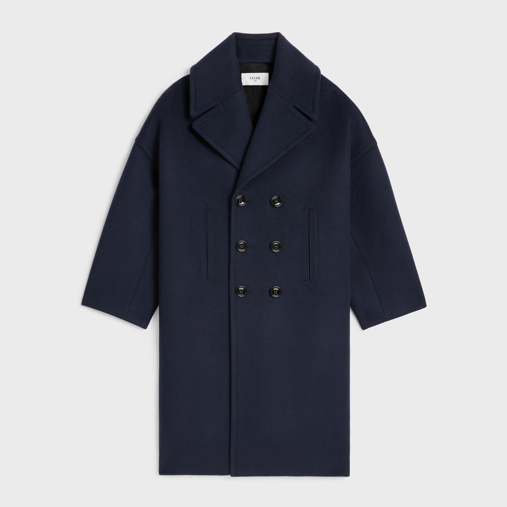Celine Navy Wool Coat