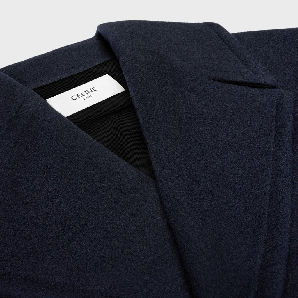 Celine Navy Wool Coat