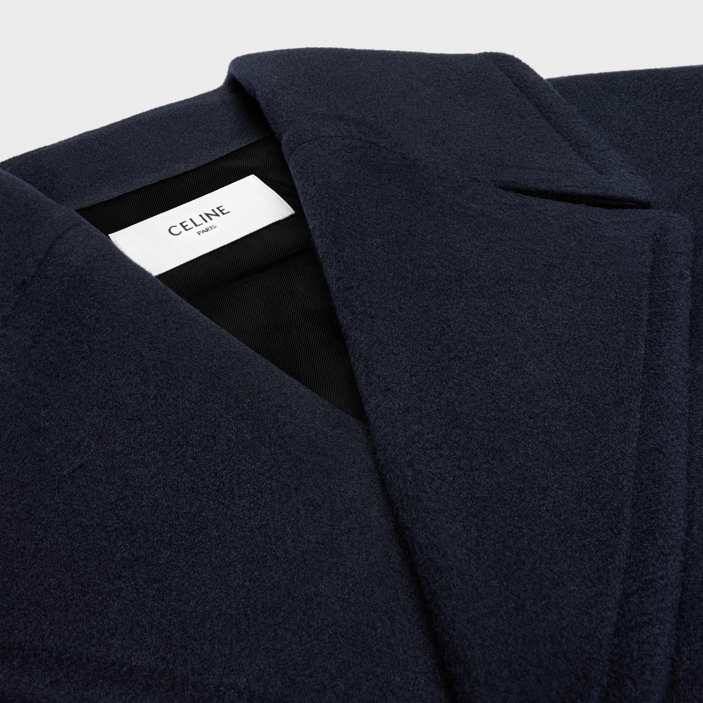 Celine Navy Wool Coat