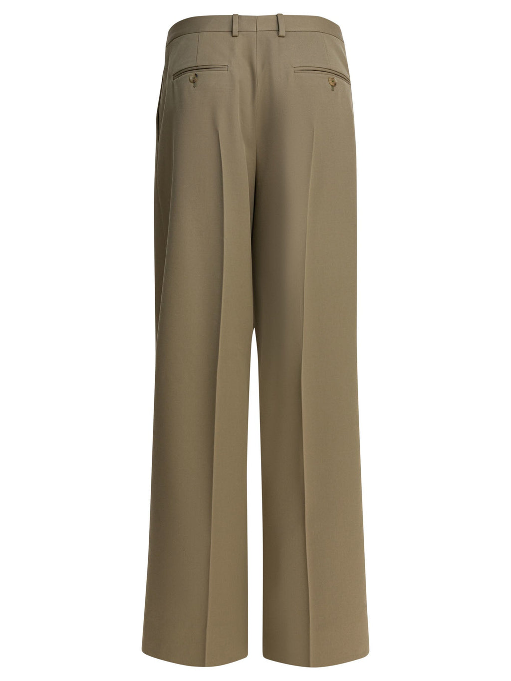 Celine Pleated Pants In Cotton And Virgin Wool